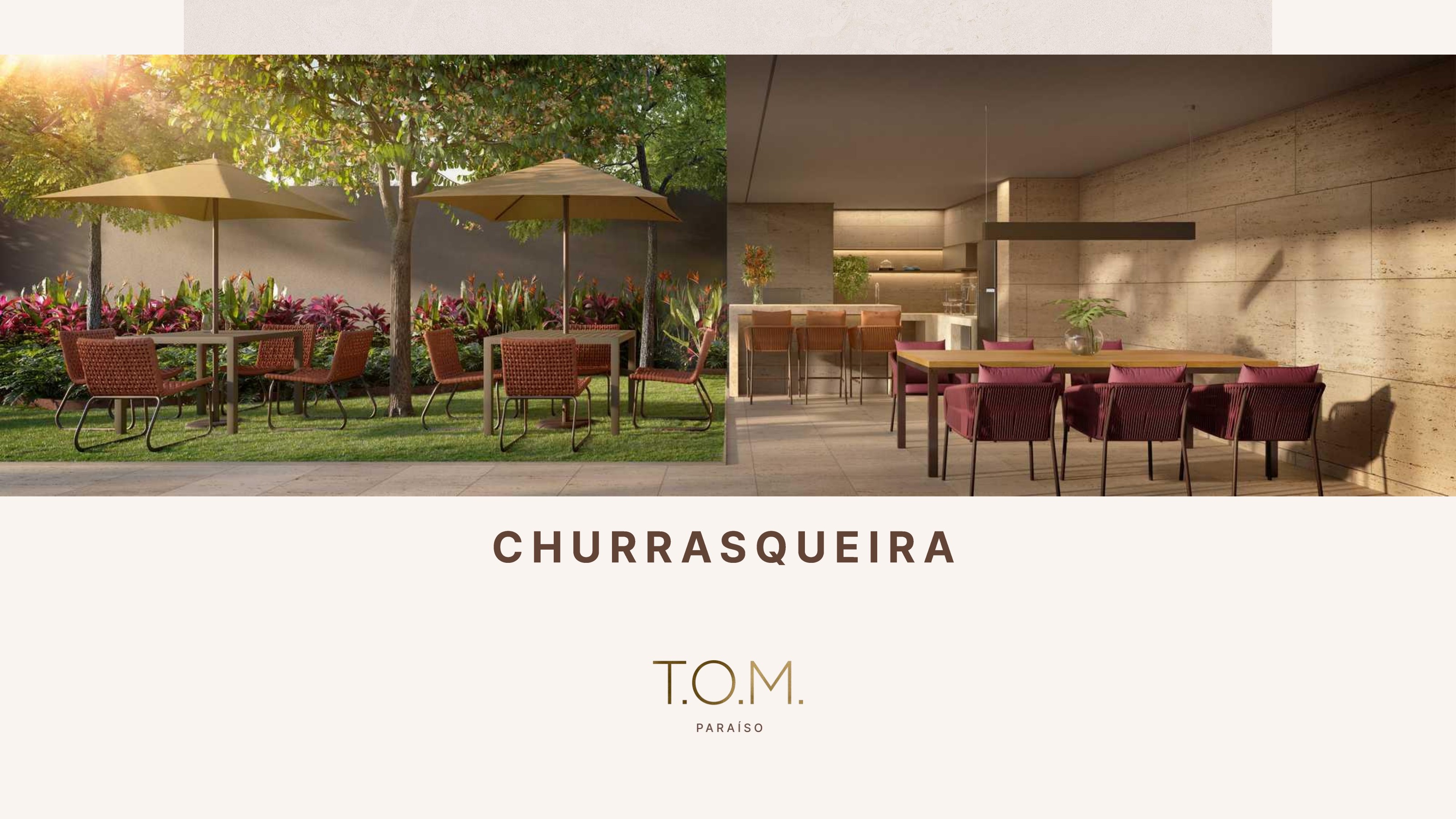 Perspectiva ilustrada da churrasqueira — T.O.M. Paraíso